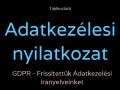 Adatkezelési nyilatkozat